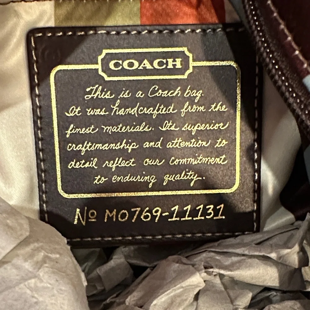 Coach 65th anniversary vintage legacy collection large GiGi handbag. NWT - Picture 7 of 12